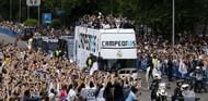 Real Madrid Celebrate After Victory In The Champions League Final Against Liverpool